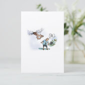 Wann die Zeit abgelaufen ist Postkarte (Stehend Vorderseite)