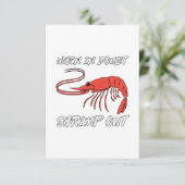 Wann geht Shrimps aus Karte (Stehend Vorderseite)