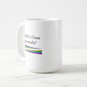 Wann hast du Heterosexualität gewählt? Kaffeetasse (Vorderseite Links)