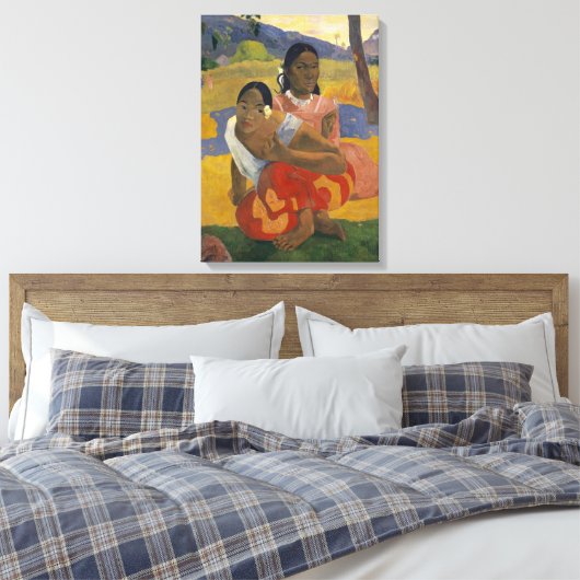 Wann heiratest du Paul Gauguin? Leinwanddruck (Insitu (Schlafzimmer))