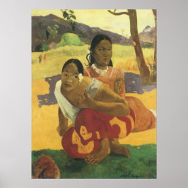 Wann heiratest du Paul Gauguin, Vintage Kunst? Poster