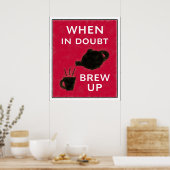 Wann im Zweifel ~ aufbrechen Poster (Küche)