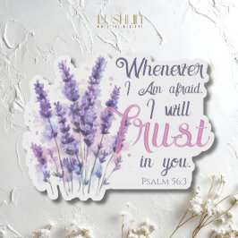 Wann immer ich Angst habe, vertraue ich auf - Psal Aufkleber