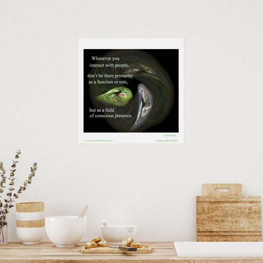 Wann immer Sie mit Menschen interagieren Poster (Küche)