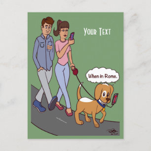 Wann in Rom Postkarte