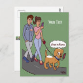 Wann in Rom Postkarte (Vorne/Hinten)