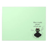 Wann in Schwierigkeiten Notizblock (Vorderseite)