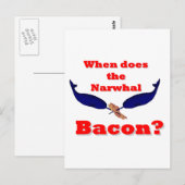 Wann ist der Speck von Narwhal? Postkarte (Vorne/Hinten)