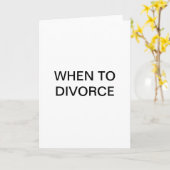Wann ist die Scheidung vorzunehmen? Karte (Gelbe Blume)