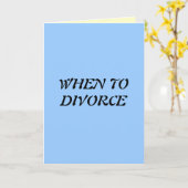 Wann ist die Scheidung vorzunehmen? Karte (Gelbe Blume)