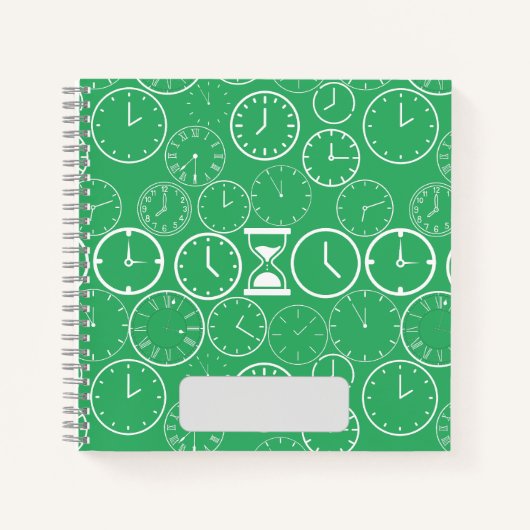 Wann ist es.b Green BG Notizblock (Vorderseite)