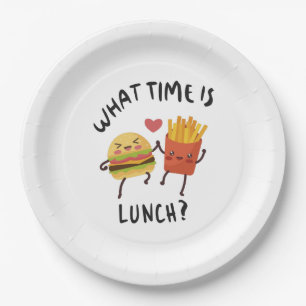 Wann ist Mittagessen Pappteller