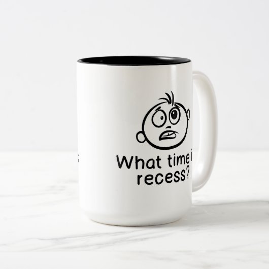 Wann Pause - Tasse ist (VorderseiteRechts)