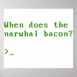 Wann stellt sich die Narwhal Bacon VGA-Reddit-Frag Poster