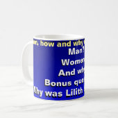 Wann und Warum Kaffeetasse (Vorderseite Links)