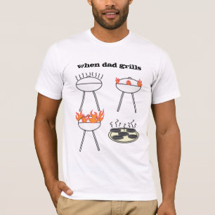 Wann Vater-Grills ist es ein Feuer-Grill-König? T-Shirt