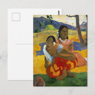 Wann wirst du heiraten? Paul Gauguin Postkarte