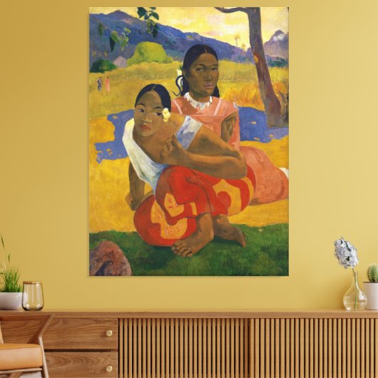 Wann wirst du heiraten? von Paul Gauguin (1892) Leinwanddruck (Insitu (Wohnzimmer))