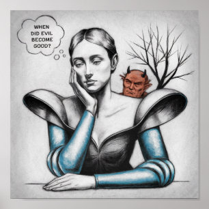 Wann wurde das Böse zu einer guten Frau, die an de Poster