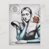 Wann wurde das Böse zu einer guten Frau, die an de Postkarte (Vorderseite)
