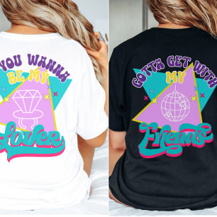 Wanna Be My Lover Funny Retro 90er Bachelorette T-Shirt