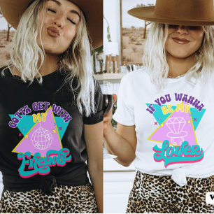 Wanna Be My Lover Lustiger Retro 90er Junggesellin T-Shirt