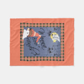 Wanna Boo Friends Halloween Fleecedecke (Vorderseite (Horizontal))