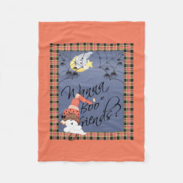 Wanna Boo Friends Halloween Fleecedecke