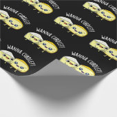 Wanna Curdle Funny Cheese Puns Dark BG Geschenkpapier (Ecke)