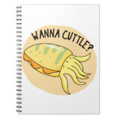 Wanna Cuttle Funny Cuttlefish Pub Notizblock (Vorderseite)