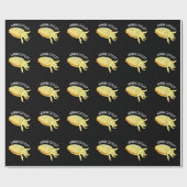 Wanna Cuttle Funny Cuttlefish Puppe Dark BG Geschenkpapier (Flach)