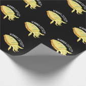 Wanna Cuttle Funny Cuttlefish Puppe Dark BG Geschenkpapier (Ecke)