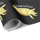 Wanna Cuttle Funny Cuttlefish Puppe Dark BG Geschenkpapier (Rolleneckpunkt)