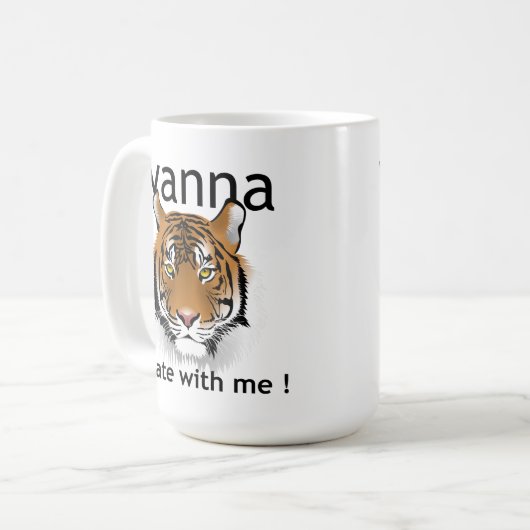 /Wanna Date mit mir Kaffeetasse (Vorderseite Links)