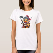 Wanna Fight Entenkrieger T-Shirt (Vorderseite)