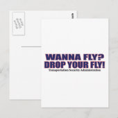 Wanna-Fly Postkarte (Vorne/Hinten)