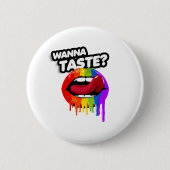 WANNA GESTASTET DEN RAINBOW BUTTON (Vorderseite)