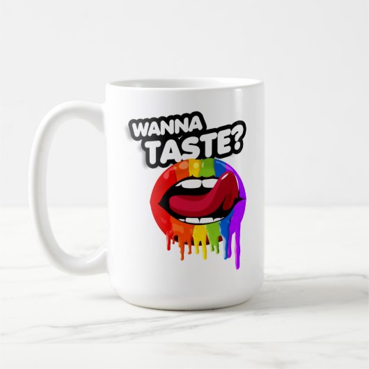 WANNA GESTASTET DEN RAINBOW KAFFEETASSE (Links)
