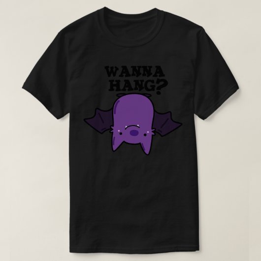 Wanna Hang Süße Tier Bat Pub 1 T-Shirt (Design vorne)