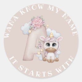 WANNA KENNE MEINEN NAMEN, ES BEGINNT MIT EINER KLA RUNDER AUFKLEBER