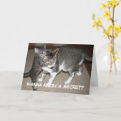 Wanna Know a Secret - Muttertagskarte Karte (Gelbe Blume)