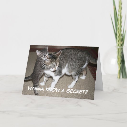Wanna Know a Secret - Muttertagskarte Karte (Vorderseite)