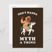 Wanna Myth A Thing nicht Postkarte (Vorne/Hinten)