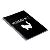 Wanna Pet Me Cat Notizblock (Rechte Seite)