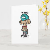 Wanna Play Karte (Gelbe Blume)