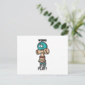 Wanna Play Postkarte (Stehend Vorderseite)