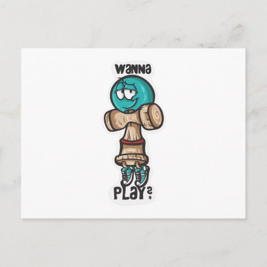 Wanna Play Postkarte (Vorderseite)