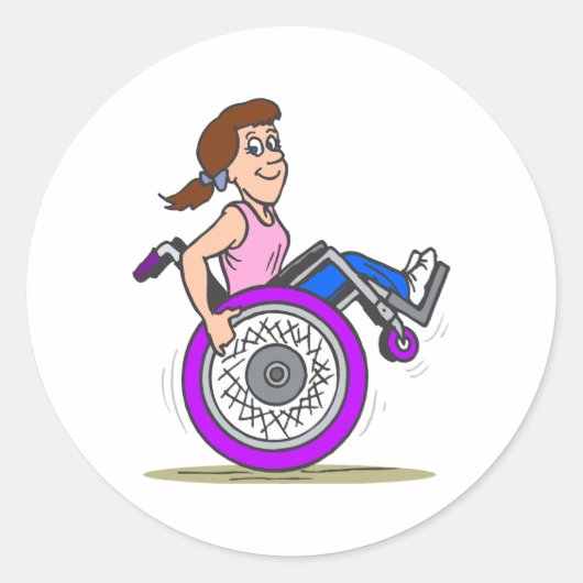 Wanna-Rennen Runder Aufkleber (Vorderseite)