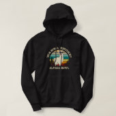 Wanna Smoke Alpaca Bowl Llama Weed Pot Retro Vinta Hoodie (Design vorne)