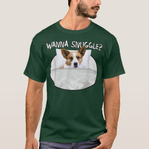 Wanna Snuggle Cardigan Welsh Corgi T-Shirt